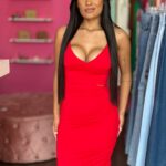 Vestido Faixa Rosa - Tamanho Único