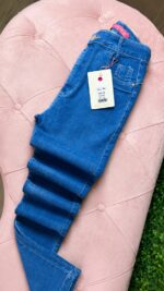 Calça Jeans Skinny - Faixa Rosa