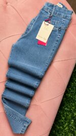 Calça Jeans Skinny - Faixa Rosa