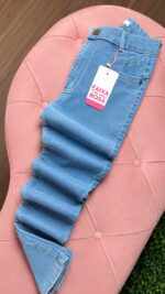 Calça Jeans Skinny - Faixa Rosa