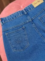 Calça Mom Jeans - Faixa Rosa - Imagem 2