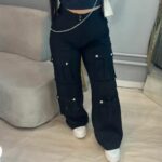 Calça Cargo Wide Leg - Alfaiataria Premium